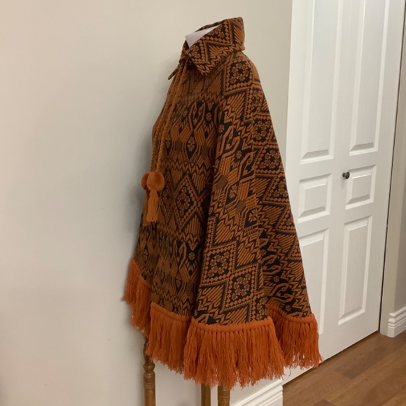 Vintage Cape made in Guatemala excellent condition S/M 34-36 bust - Picture 7 of 11